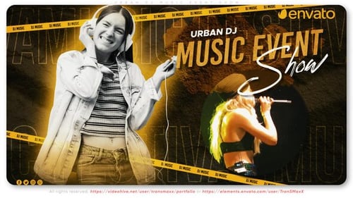 Espectáculo de eventos musicales de DJ urbanos