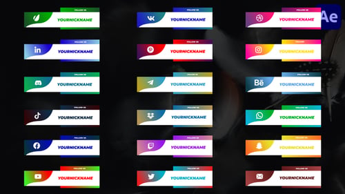 Social Media Lower Third | V.3 After Effect