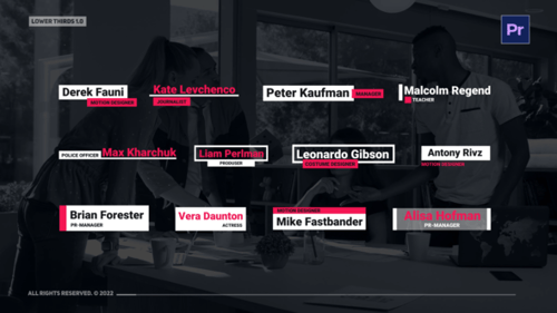 Clean Animated Lower Thirds for Professional Videos