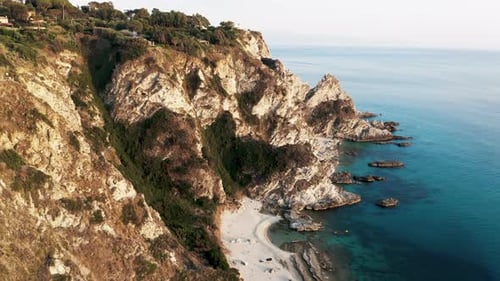 Stunning Cliff on the Turquoise Sea
