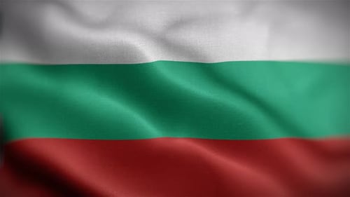 Seamless Waving Bulgaria National Flag Animation