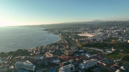 Hotels Filmed on a Drone Turkey Alanya Avsallar 4 K