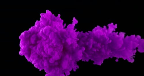 Purple Paint In Water