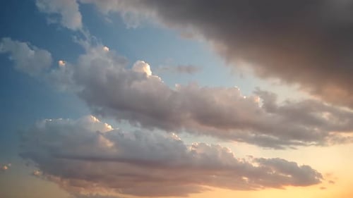 Dramatic Clouds at Sunset or Sunrise