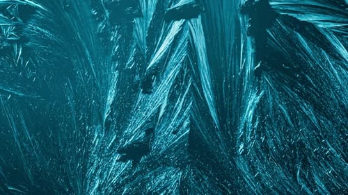 Winter Background - Frost Pattern on the Glass.