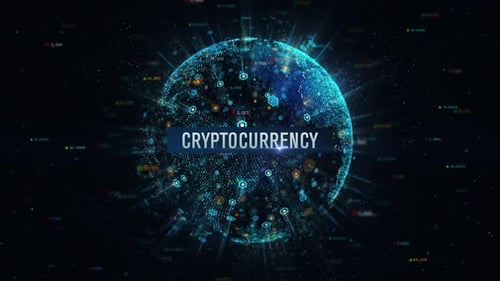 Crypto-monnaie Business Digital Globe Earth 4K