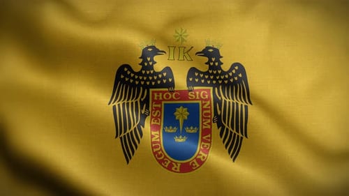 Lima Peru Flag Loop Background 4K