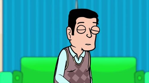 2D Animated Cartoon Man Character with Changing Expressions