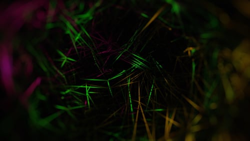 Abstract Glowing Network Lines Logo Reveal Intro