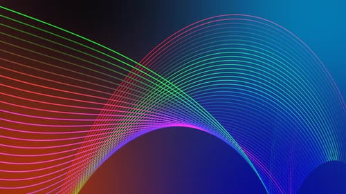 Abstract Geometric Lines Looping Background Animation