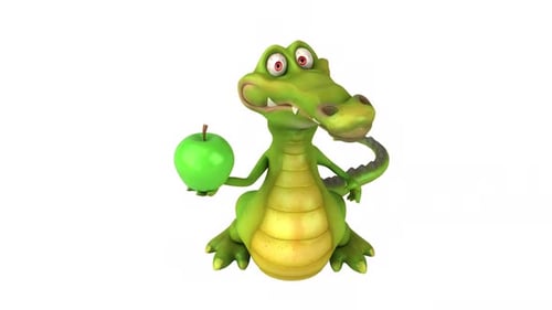 Fun crocodile - 3D animation