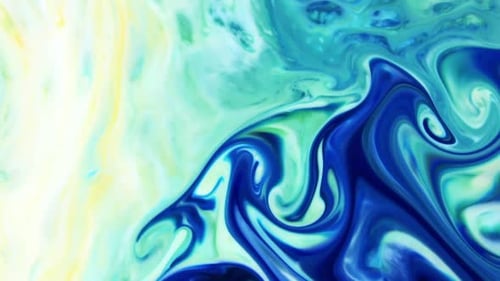 Psychedelic Color Spreading Paint Swirling