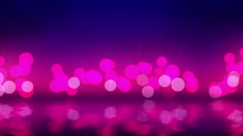 Dynamic Bokeh Light Particles with Rain and Reflection
