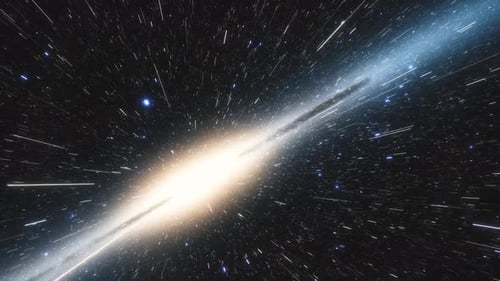 Fast Space Travel Through a Cosmic Galaxy Tunnel Loop