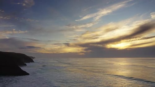 Sonnenuntergang im Atlantik, Küste von Marokko