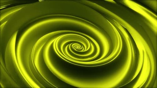Hypnotic Green Abstract Spiral Motion Background Loop