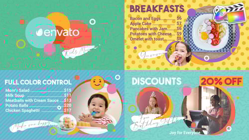 Kids Cafe Menu for FCPX