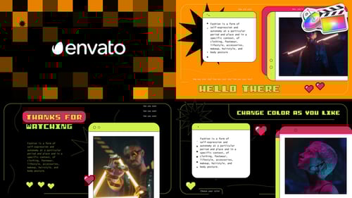 Colorful Fashion Slideshow for FCPX