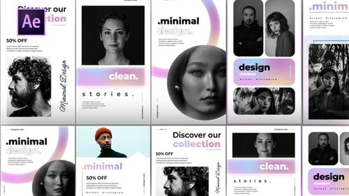 Modern Minimalist Posts and Stories
