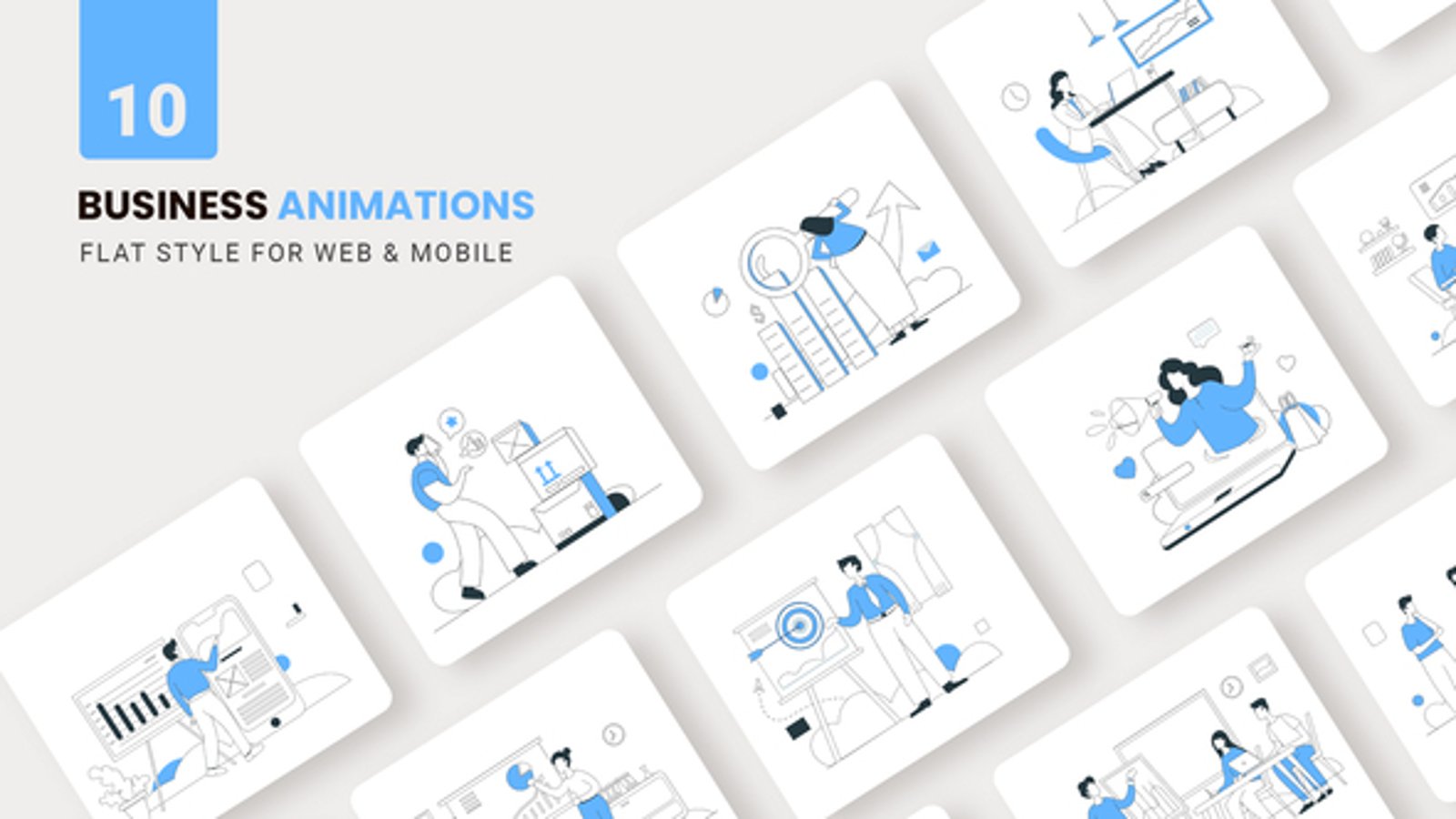 Business Maketing Animations - Flat Concept, Openers ft. finance ...