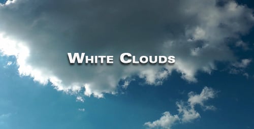 Clouds Drifting across a Blue Sky on a Sunny Day