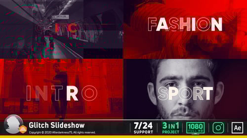 Glitch Photo Slideshow