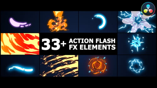 Paquete Action Flash FX | DaVinci Resolve