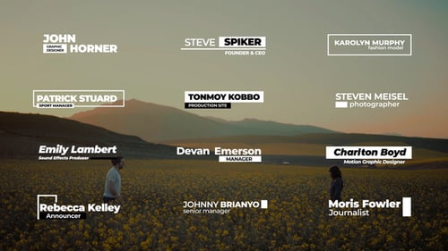 Minimal Modern Lower Thirds Pack