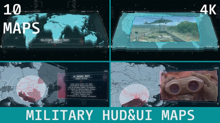 Military HUD UI Maps Vertical, Broadcast Packages ft. hud map ...