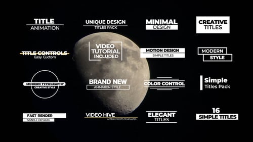 Modern Animated Titles and Lower Thirds Pack