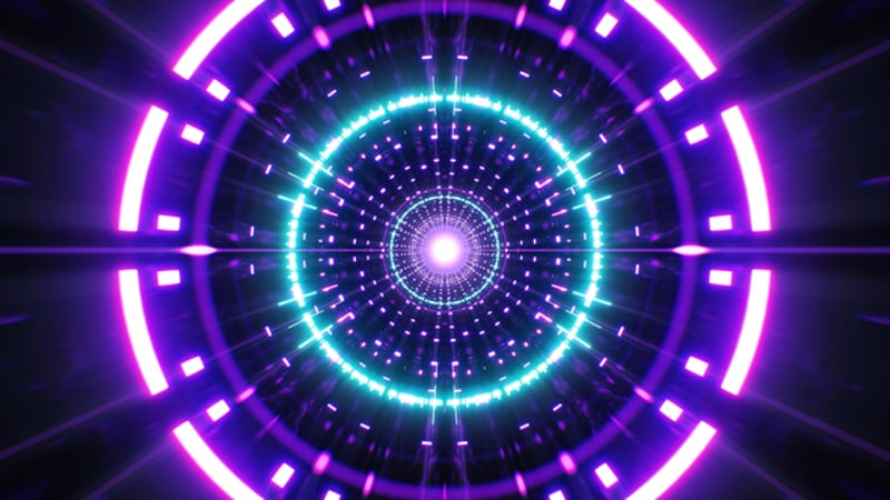 Vibrant Neon Audio Spectrum Music Visualizer Background Loop ...