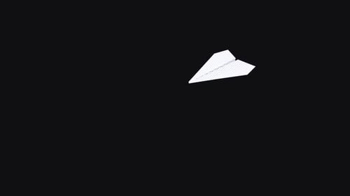 Minimalist Paper Airplane Logo Reveal