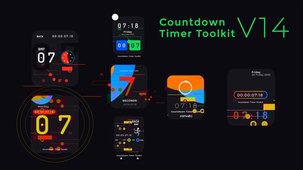 Countdown Timer Toolkit V14, Elements ft. banner & circle - Envato