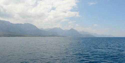 Walk By The Ship Across Mediterranean Sea