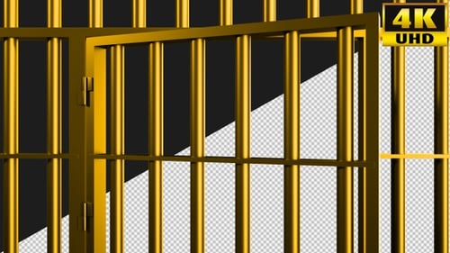Jail Cell Door On Alpha Channel Loops V2