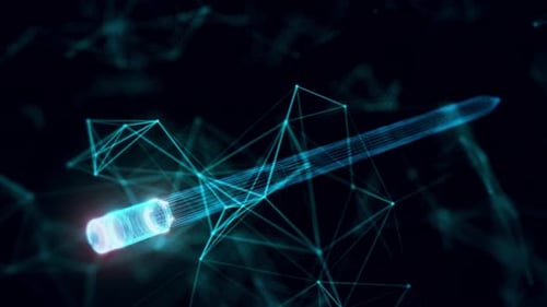 Pencil Hologram Close Up 4k