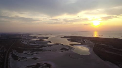 Unusual Islands on a Beautiful Lake