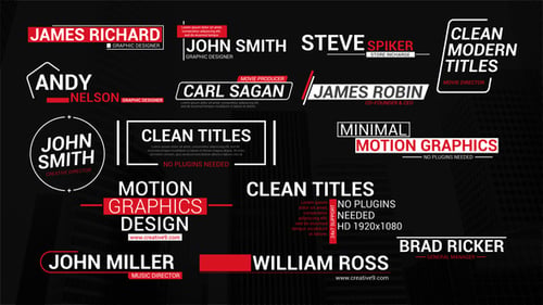 Modern Lower Third Titles