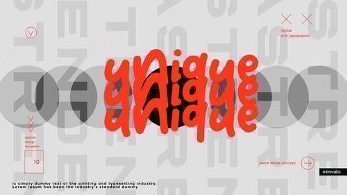 Dynamic Geometric Text Opener: Modern Typographic Intro