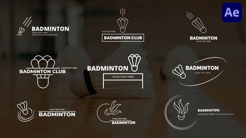 Badminton Titles | After Effect