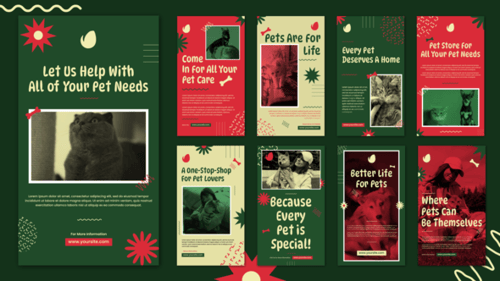 História de animal de estimação no Instagram | Modelo A