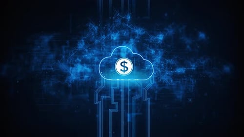 Cloud, Digitales Cloud Computing, Münze