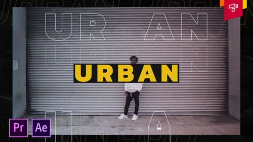 Dynamic Urban Stomp Intro with Glitch Typography