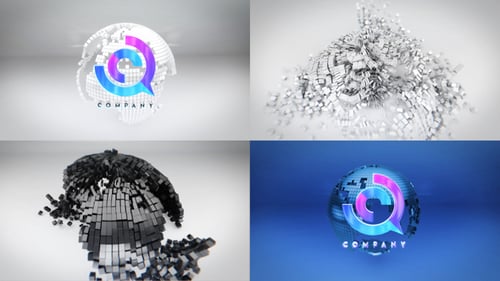 Cube Globe Logo Reveal Bundle