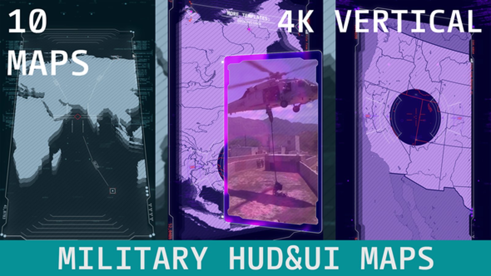 Futuristic Military HUD Maps And UI Data Displays Broadcast Packages futuristic-military-hud-maps-and-ui-data-displays-broadcast-packages