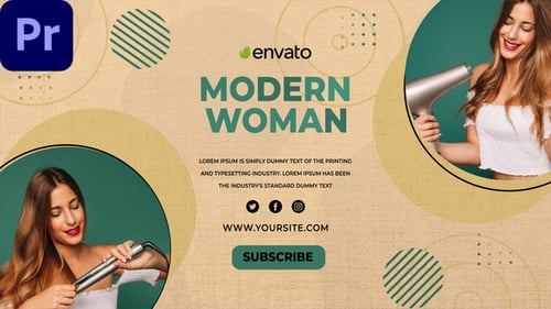 Dynamic Fashion Showcase with Geometric Elements