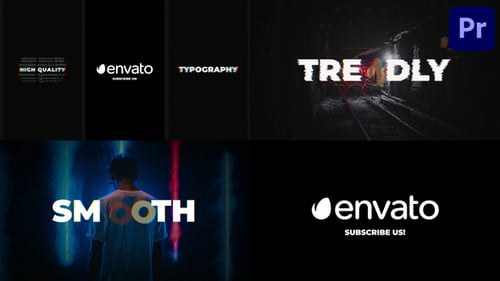 Typography Glitch Opener | Premiere Pro MOGRT