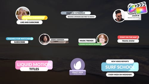 Lower Thirds Liquid Motion for FCPX