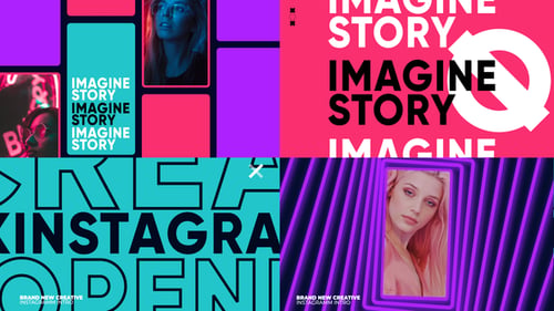 Dynamic Block Intro for Social Media Stories