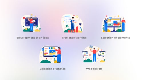 Web design - Flat concept